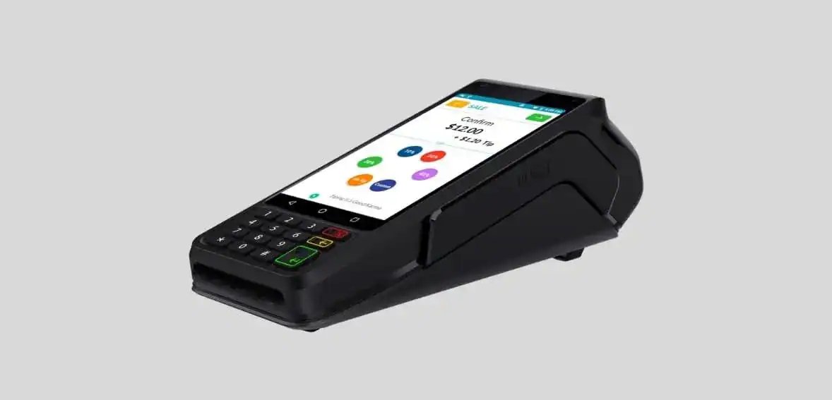 Countertop standalone terminal with tip screen